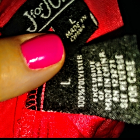 J for Justify Short Dress Size Large Watermelon Silky Cut Out Shoulder Nwot - Picture 8 of 9